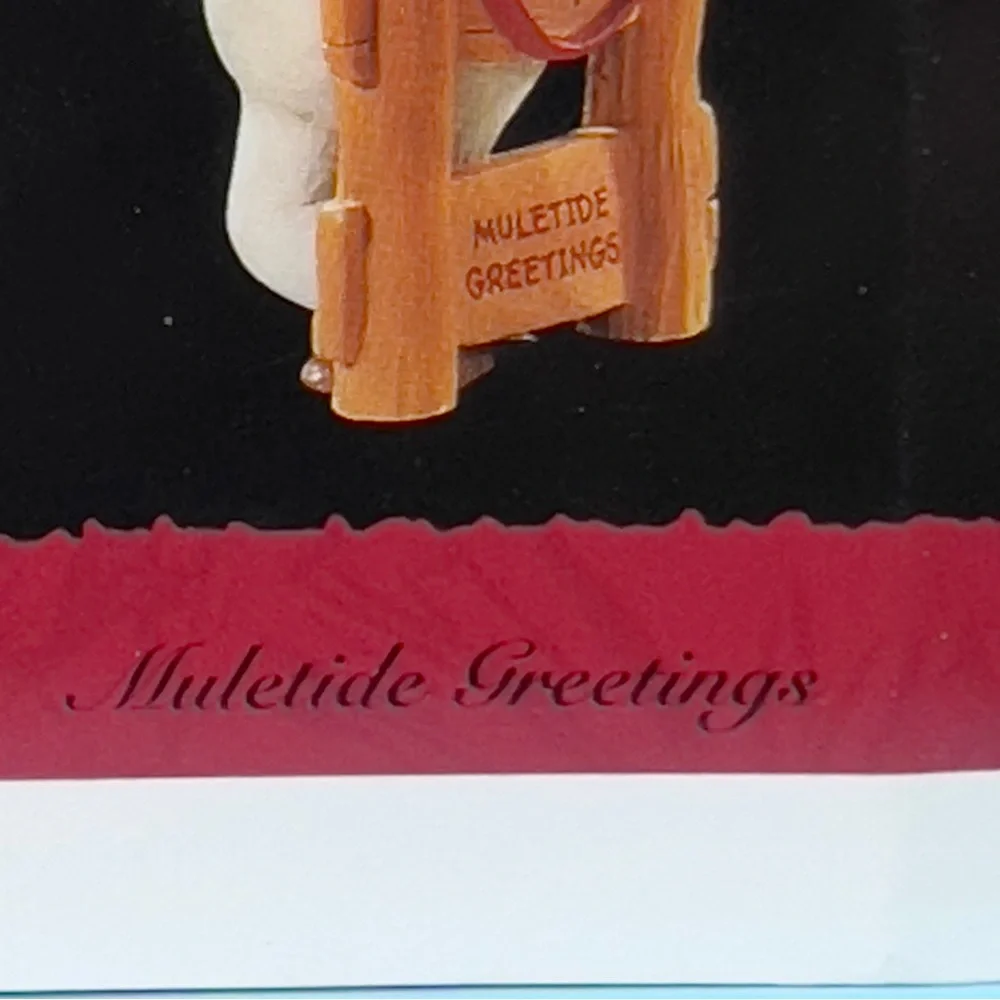 Hallmark Keepsake Ornament 1995 Muletide Greetings Handcrafted Dated